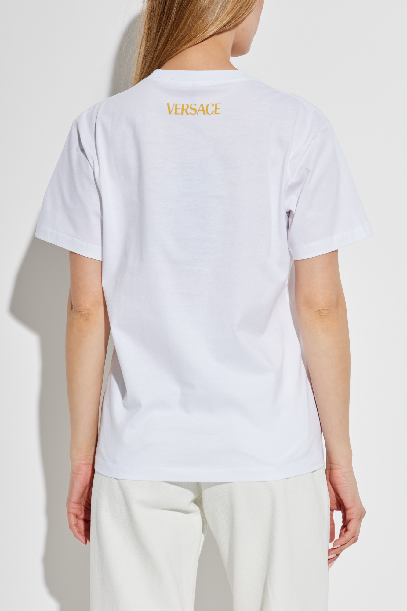 【送料&関税込】Versace T-shirt With Colorful Print White T-shirt with colorful print Versace - Vitkac AS